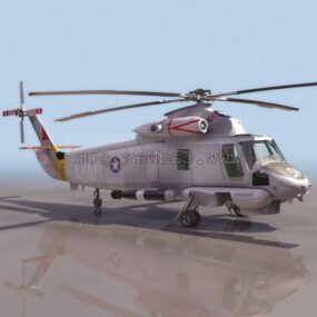 Sh-2f Seasprite Naval Helicopters 3d-modell