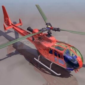 交通直升机3d模型