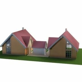 Cadre pour Ailla et petite maison modèle 3D