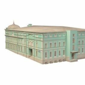 Modelo 3D da antiga arquitetura russa