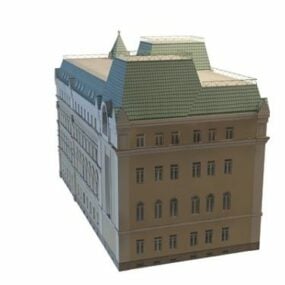 مبنى موسكو القديم نموذج ثلاثي الأبعاد