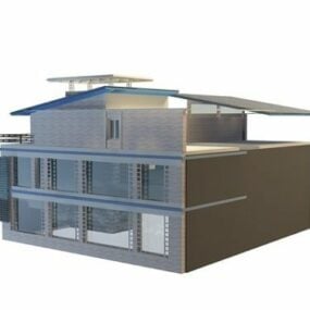 Şehir Evi Mimarisi 3d modeli