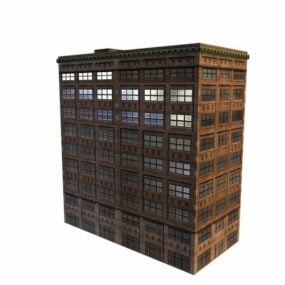 विंटेज ऑफिस बिल्डिंग 3डी मॉडल