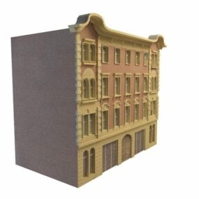 Immeuble d'appartements vintage modèle 3D