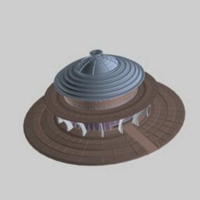 Runder Pavillon 3D-Modell