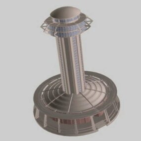 3д модель Обзорной башни