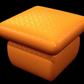Orangefarbenes osmanisches 3D-Modell
