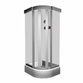 Kulma-suihkukaappi 3d-malli