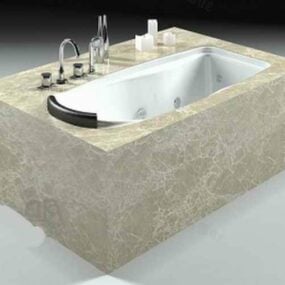 Modelo 3D da banheira Undermount