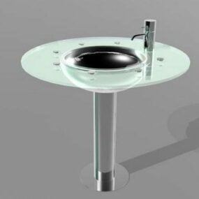 Glass Counter Basin 3d model