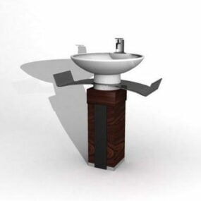 Freistehendes Aufsatzwaschbecken 3D-Modell