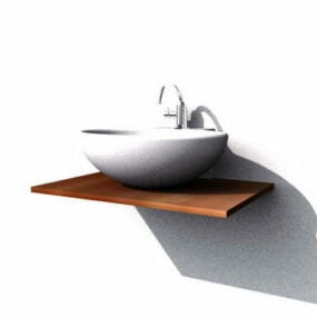 Bowl Basin Sink 3d-modell