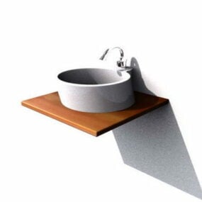 Round Vessel Sink 3d-modell