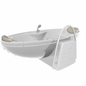 تصميم حوض استحمام أكريليك نموذج ثلاثي الأبعاد
