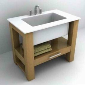 Banyo Uşakları Lavabo 3d modeli