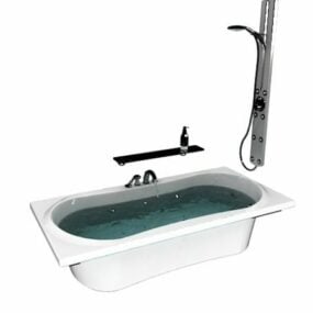 Badekar dusj Combo 3d modell