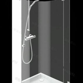עיצוב תא מקלחת דגם תלת מימד