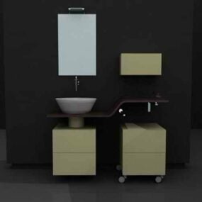 Idee di design per la vanità del bagno Modello 3d