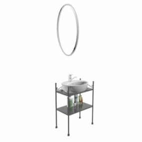 Small Bathroom Vanity Units 3d model