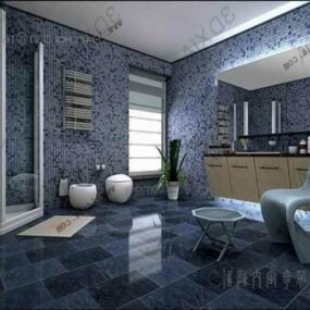 Kylpyhuoneen suunnitteluideoita 3D-malli