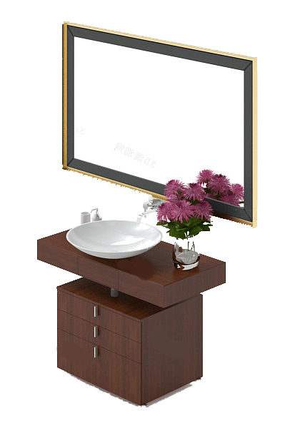 Bathroom Vanity With Bowl Sink Free 3d Model Max Open3dmodel