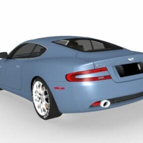 Model samochodu sportowego Aston Martin Db9 3D
