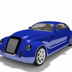 Model 3D zabytkowego, klasycznego samochodu retro
