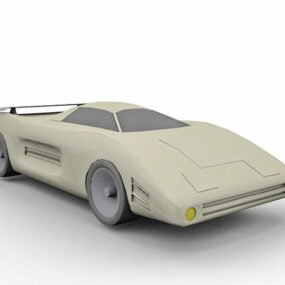 भविष्य की स्पोर्ट्स कार 3डी मॉडल