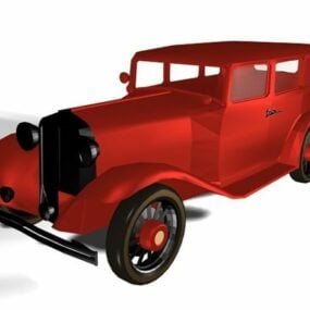 Stary klasyczny model samochodu 3D