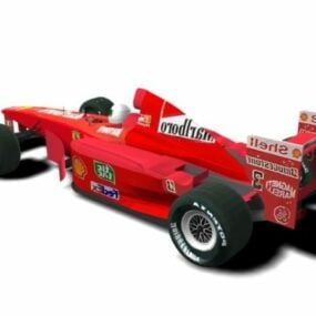 Mô hình 3d xe công thức XNUMX của Ferrari