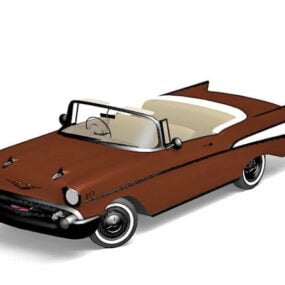 Mô hình 3d mui trần cổ điển Chevrolet