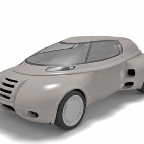Model 3D Mobil Futuristik