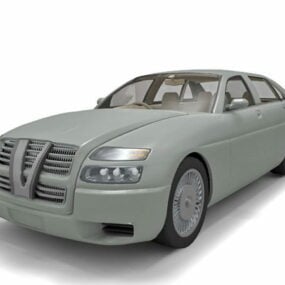Zarif Sedan Araba 3D modeli