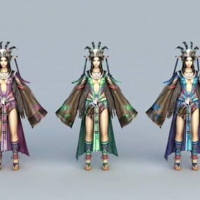 Princess Of Miao People 3d-modell