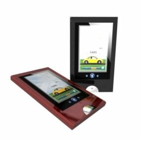 Modello 3d di tablet computer