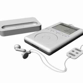 Modelo 3D do iPod de 3ª geração