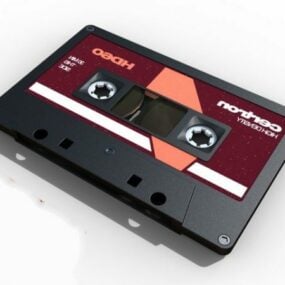 オーディオカセットテープ3Dモデル
