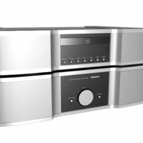 3д модель Hi-Fi усилителя Xindak и проигрывателя компакт-дисков