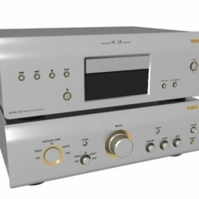 Denon Cd Player With Amplifier 3d model