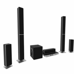 5.1 Home Theater System 3d model