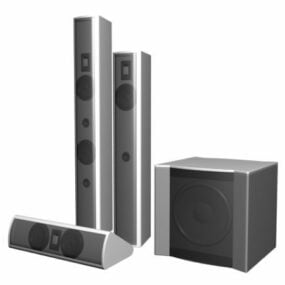 3.1 Surround Sound Speaker Package 3d-modell