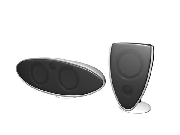 Ovale høyttalere til bokhylle