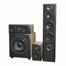 3.1 Channel Surround Sound Speaker System 3d model