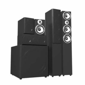 5.1 Professional Audio Speaker System 3D-malli