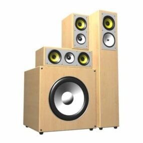 3.1 Surround Sound Speakers 3d model
