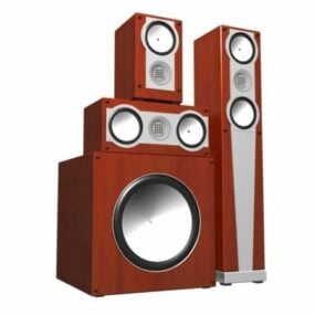 3.1 Surround Sound Speaker System 3d-modell