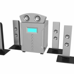 Surround Sound Home Theater System 3d model
