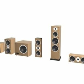 5.1 Channel Home Theater System 3d model