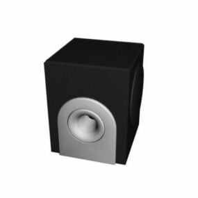Głośnik półkowy Czarny Model 3D