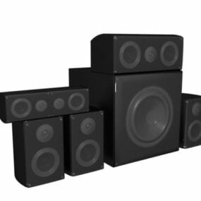 Dj Speakers System דגם תלת מימד